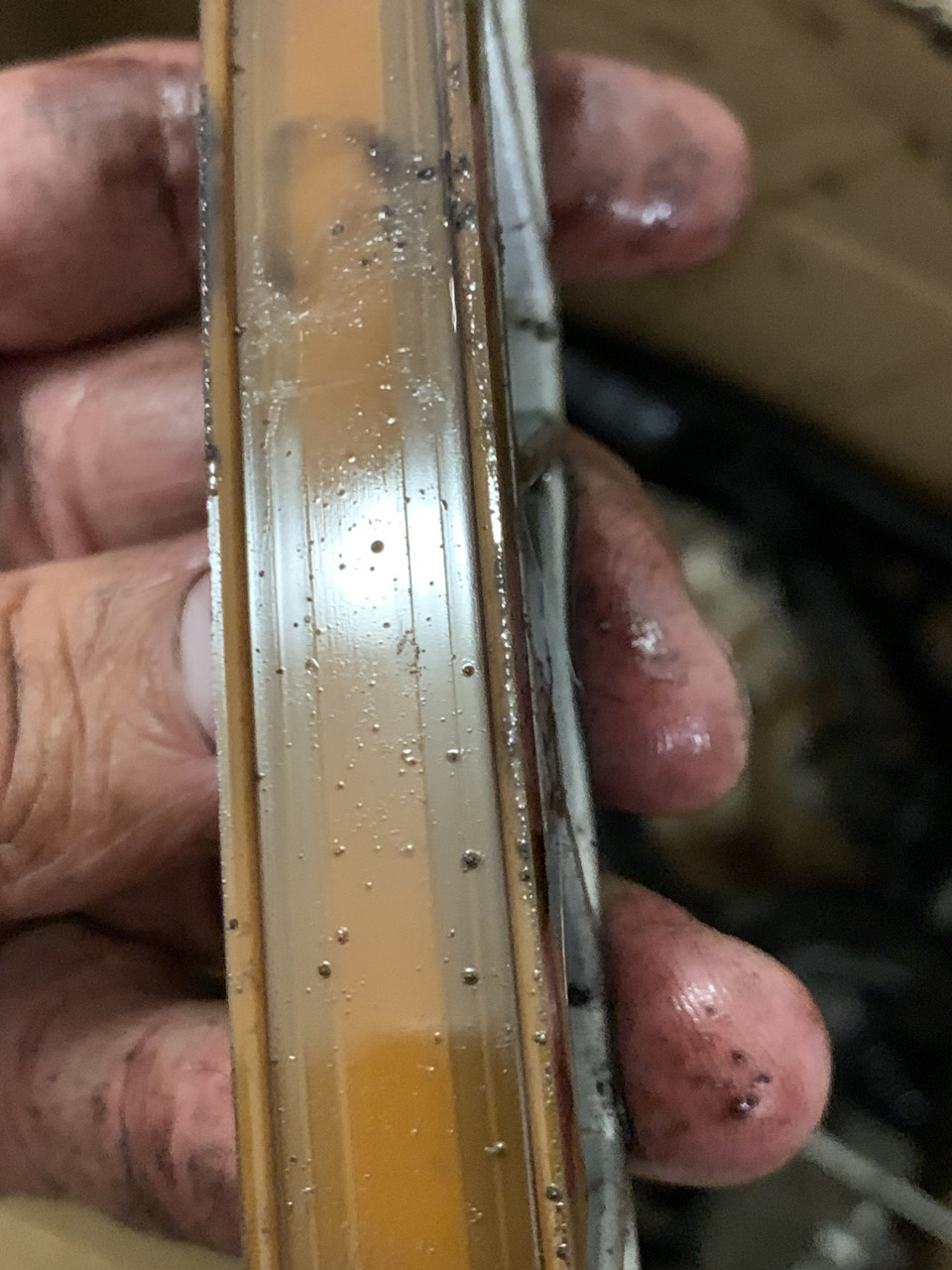 Башмак цепи, видно небольшой износ. — Porsche Cayenne (2G) 958