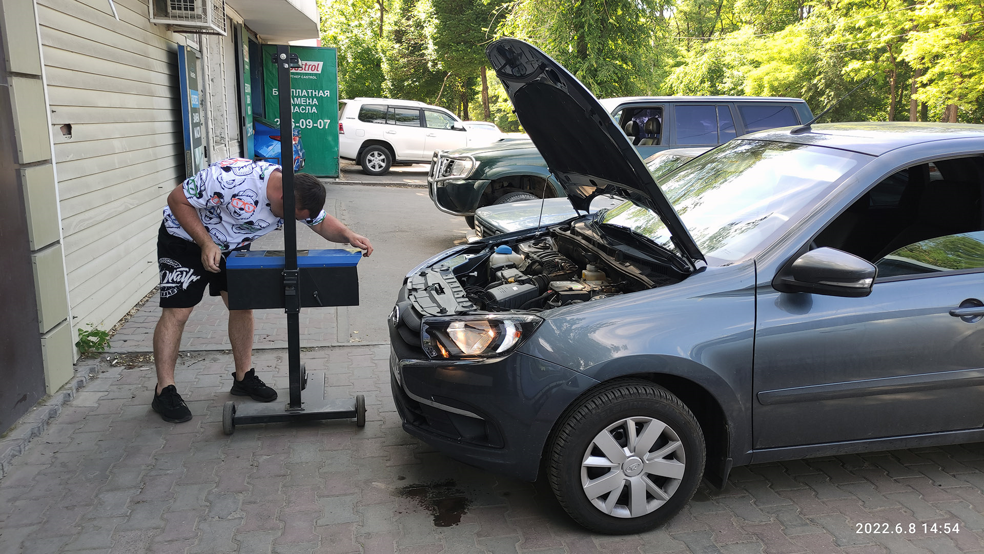 Регулировка фар. — Lada Гранта (2G) FL, 1,6 л, 2018 года | визит на ...