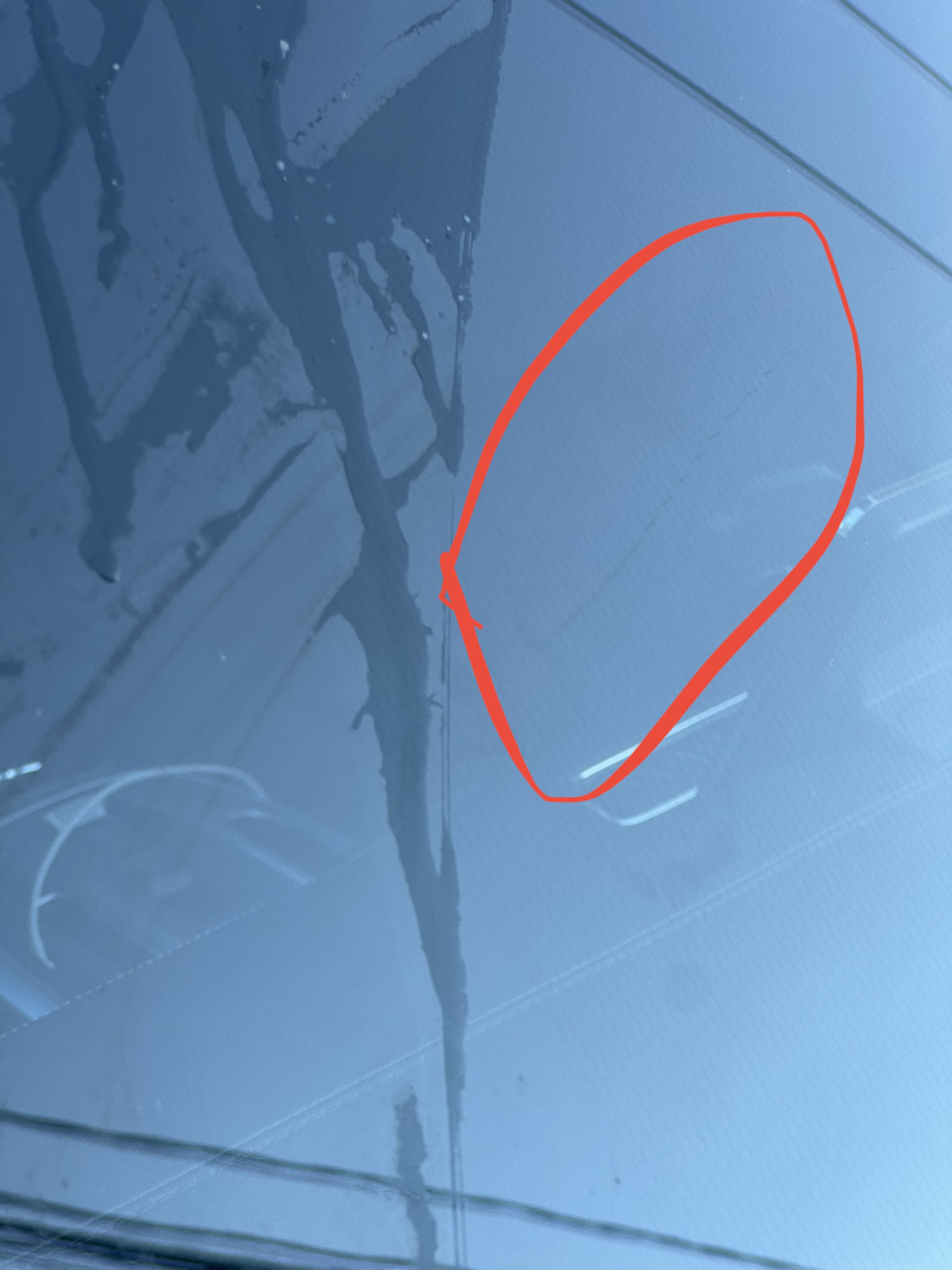 Царапина на лобовом стекле — Haval Jolion, 1,5 л, 2023 года | поломка ...