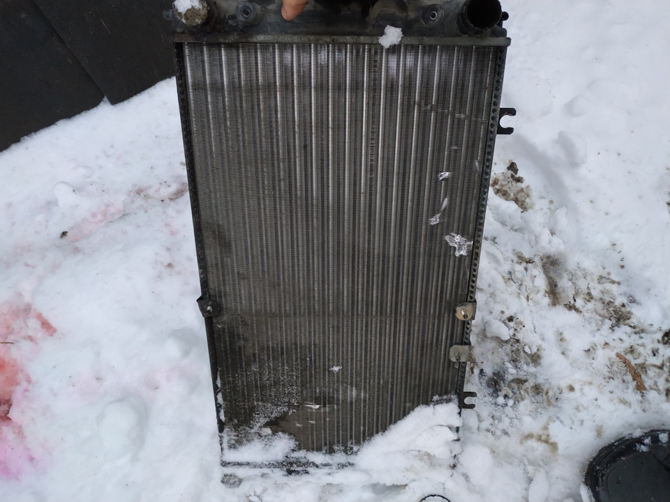 Замена основного радиатора на калине с кондиционером. — Lada Калина ...