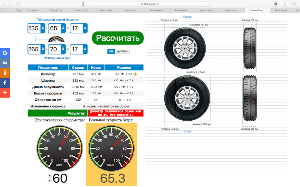 1000 размеров шины