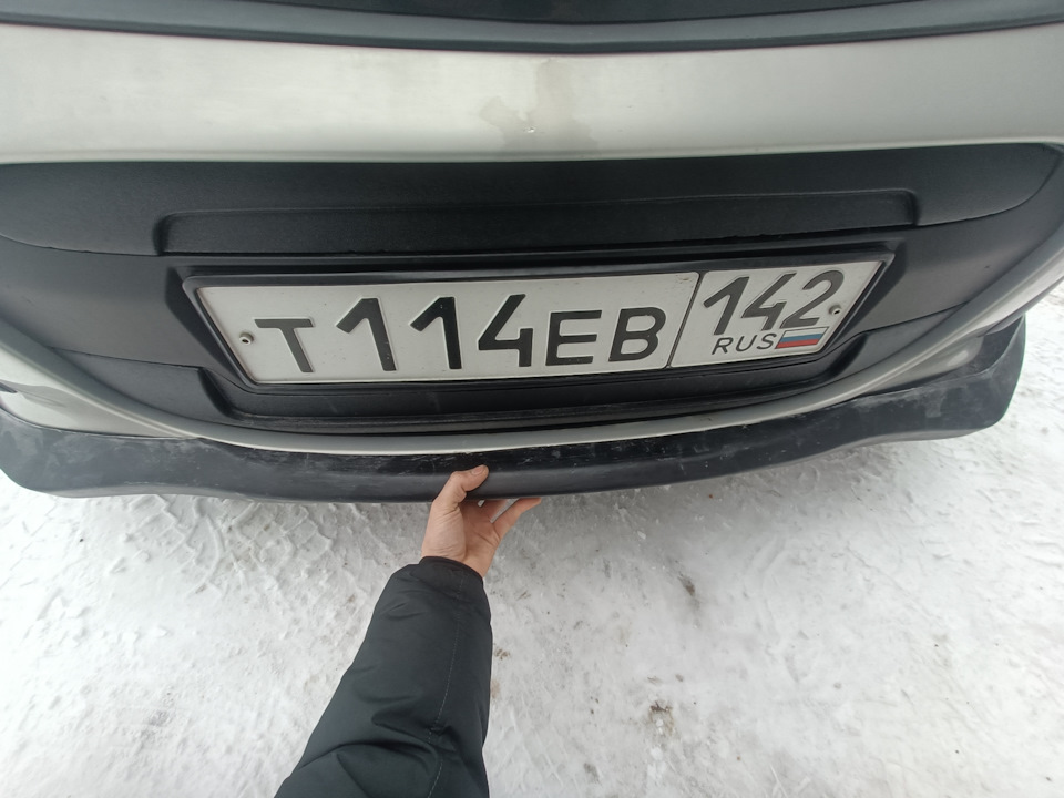 Губа переднего бампера под Калина Спорт 2 — Lada Калина Универсал (2G ...