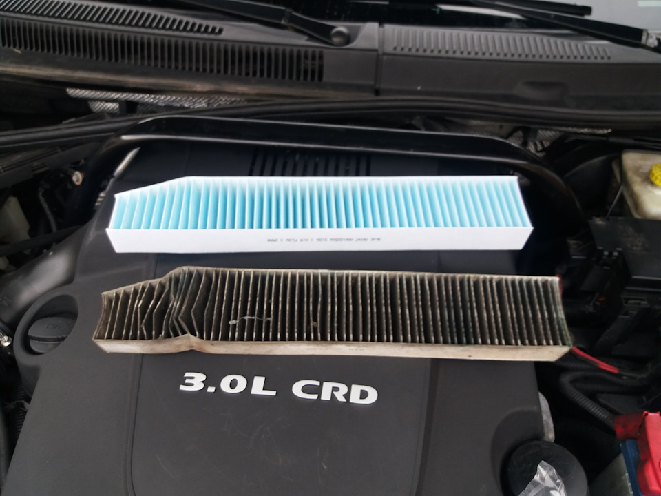 Где находится салонный фильтр гранд чероки Салонный фильтр - Jeep Grand Cherokee (WK), 3 л, 2008 года расходники DRIVE2