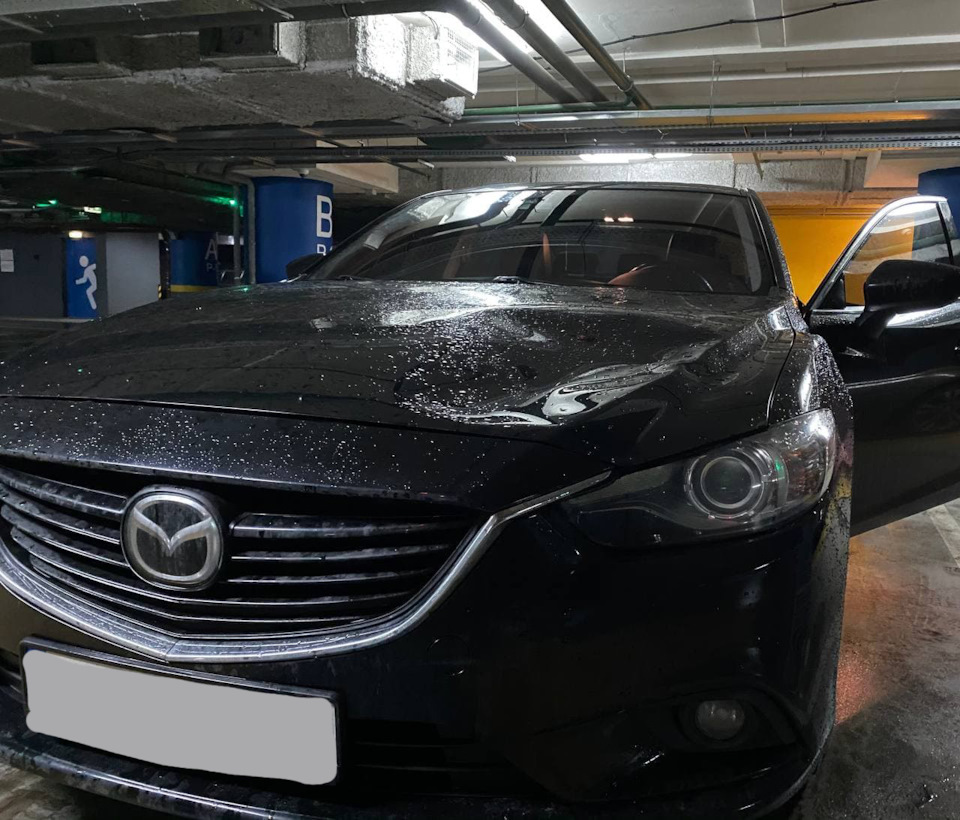 Упал снег, помял капот — Mazda 6 (3G) GJ, 2,5 л, 2015 года | поломка |  DRIVE2