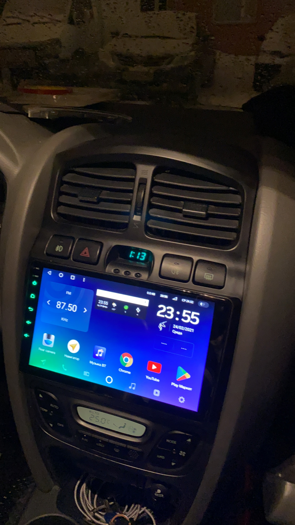 6. Магнитола — Hyundai Santa Fe (1G), 2,7 л, 2005 года | тюнинг | DRIVE2