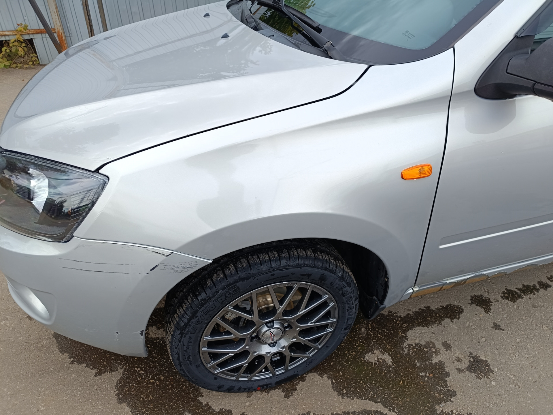 Литые диски R15 и новая резина 195/50 15 — Lada Гранта (1G), 1,6 л ...