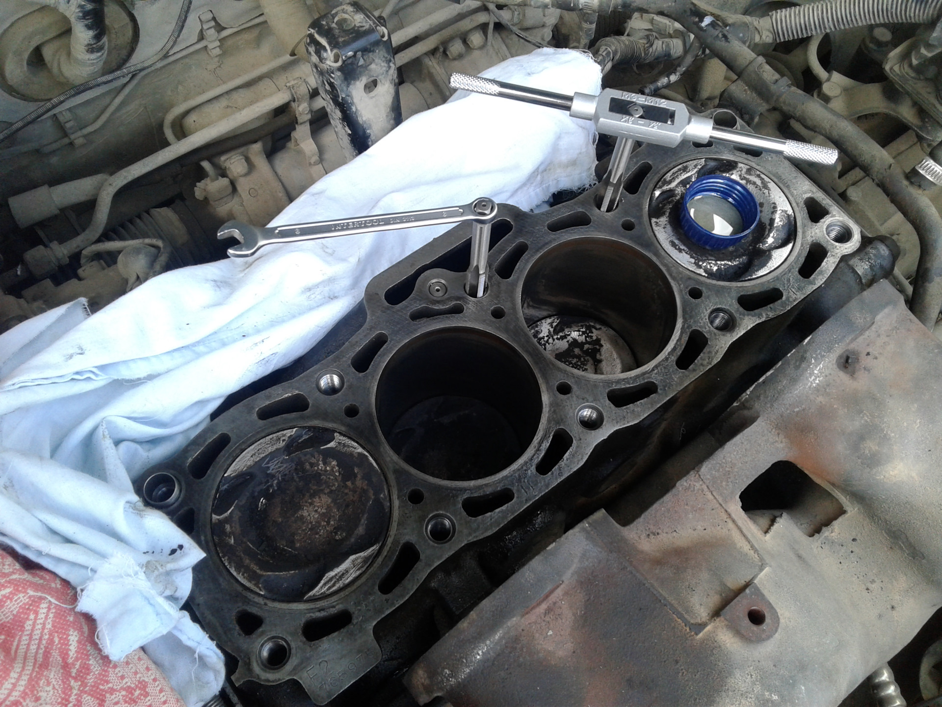 Старые болты ГБЦ. Можно ли ставить? — Mazda 626 III (GD), 2,2 л, 1994 ...