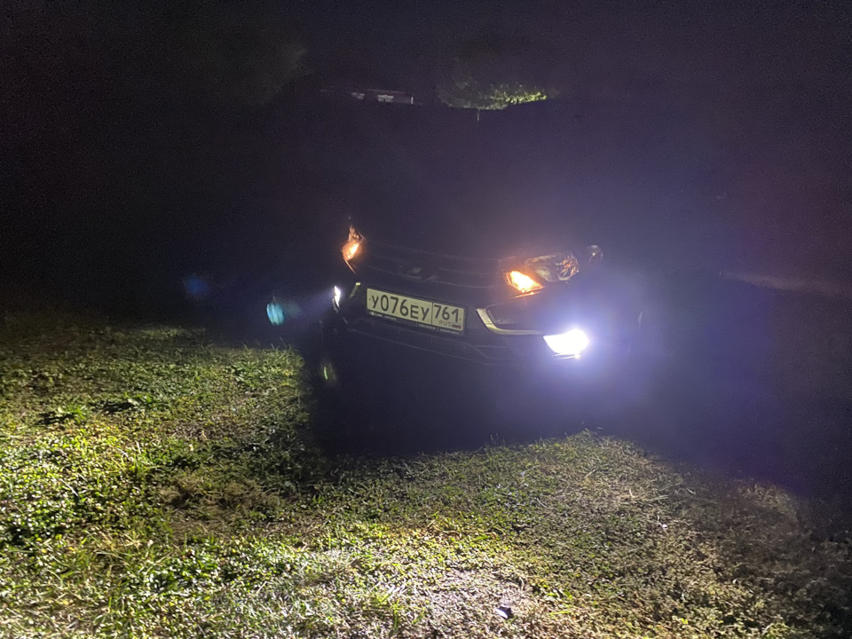 Установка ПТФ — Lada Гранта (2G) FL, 1,6 л, 2023 года | тюнинг | DRIVE2