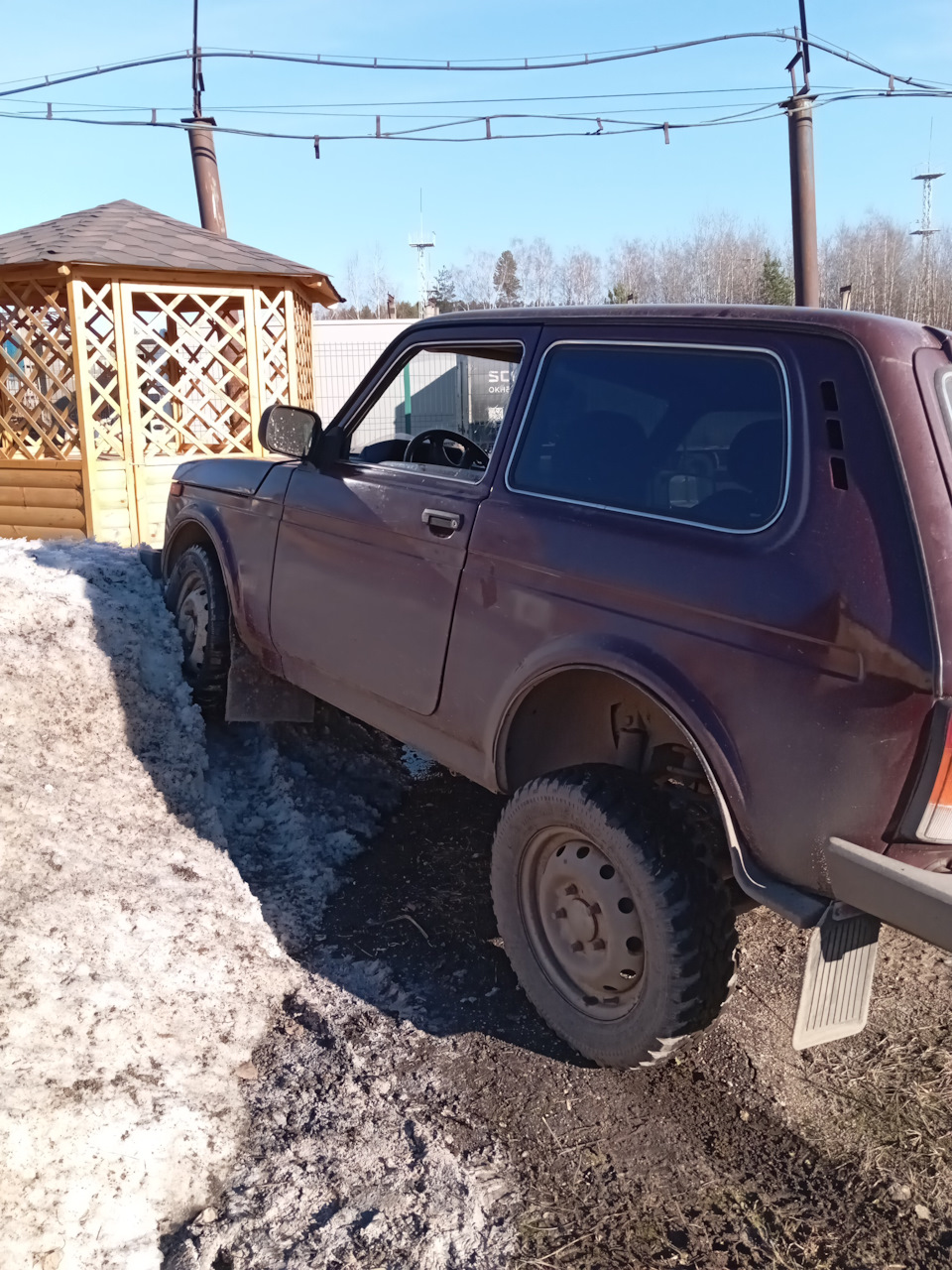 Эмоции от нивы. Весенняя грязь — Lada 4x4 3D, 1,7 л, 2012 года | покатушки  | DRIVE2