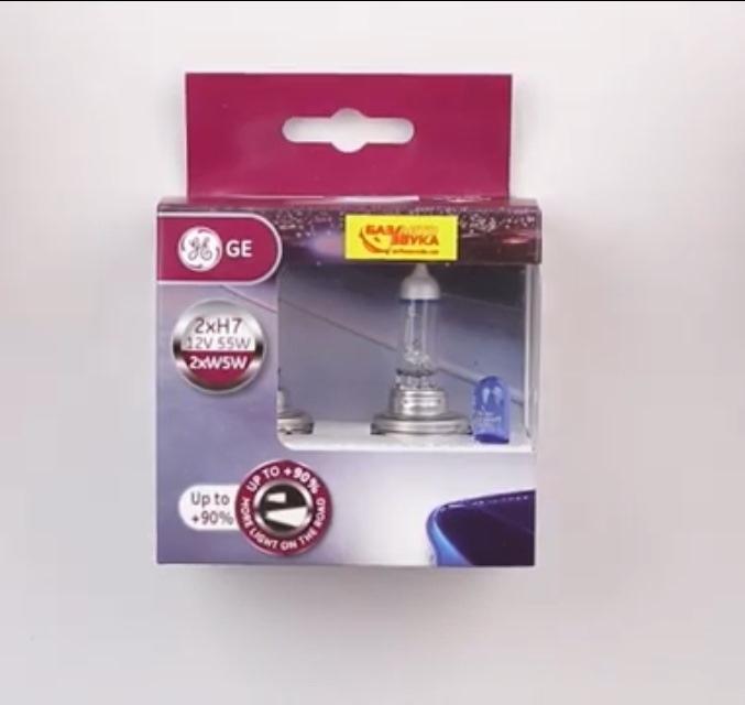 Лампы General Electric Megalight Ultra +90% H7 — Toyota Avensis I, 1,6 ...