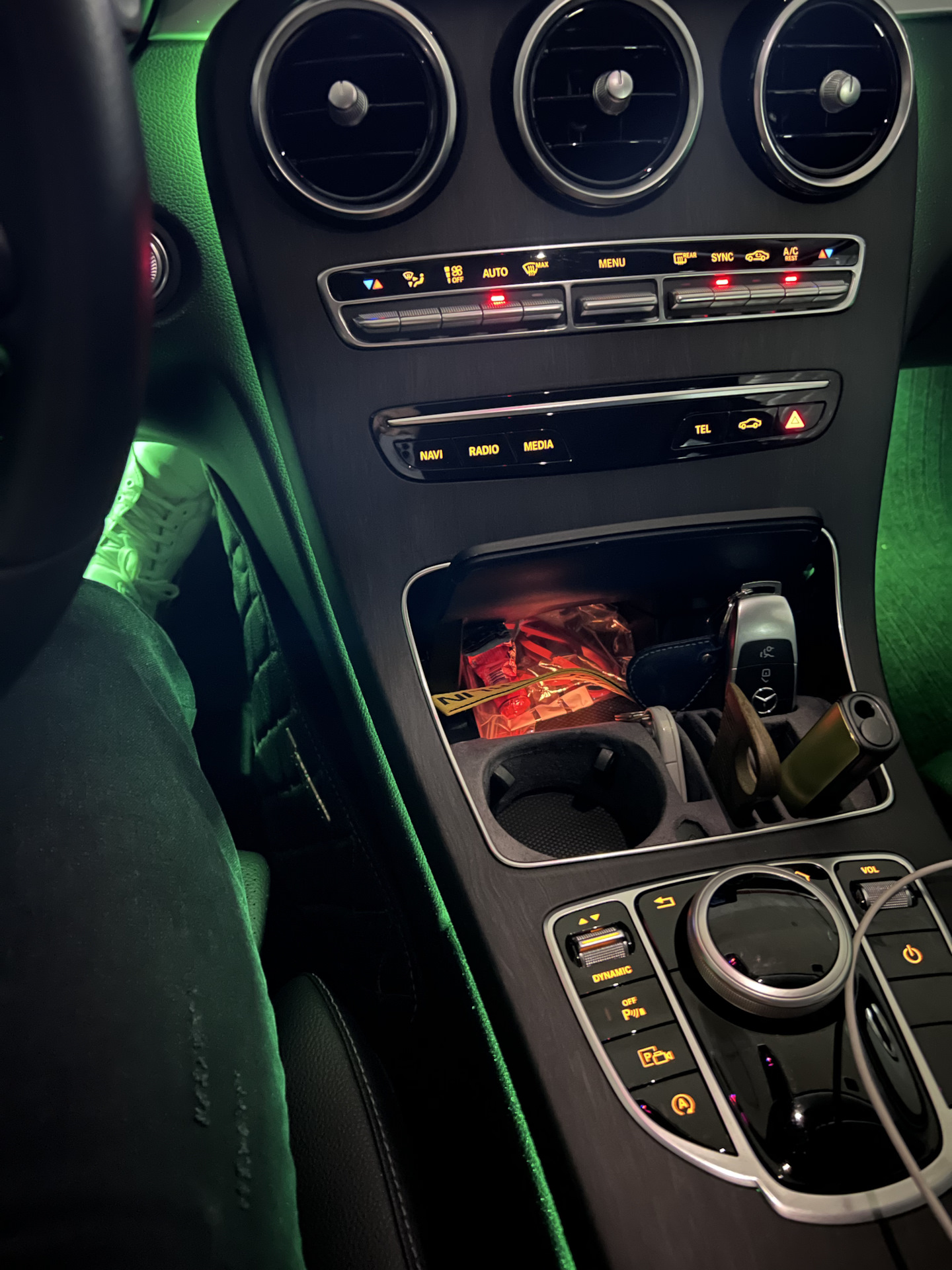 Амбиент подсветка — Mercedes-Benz C-Class (W205), 1,5 л, 2019 года ...