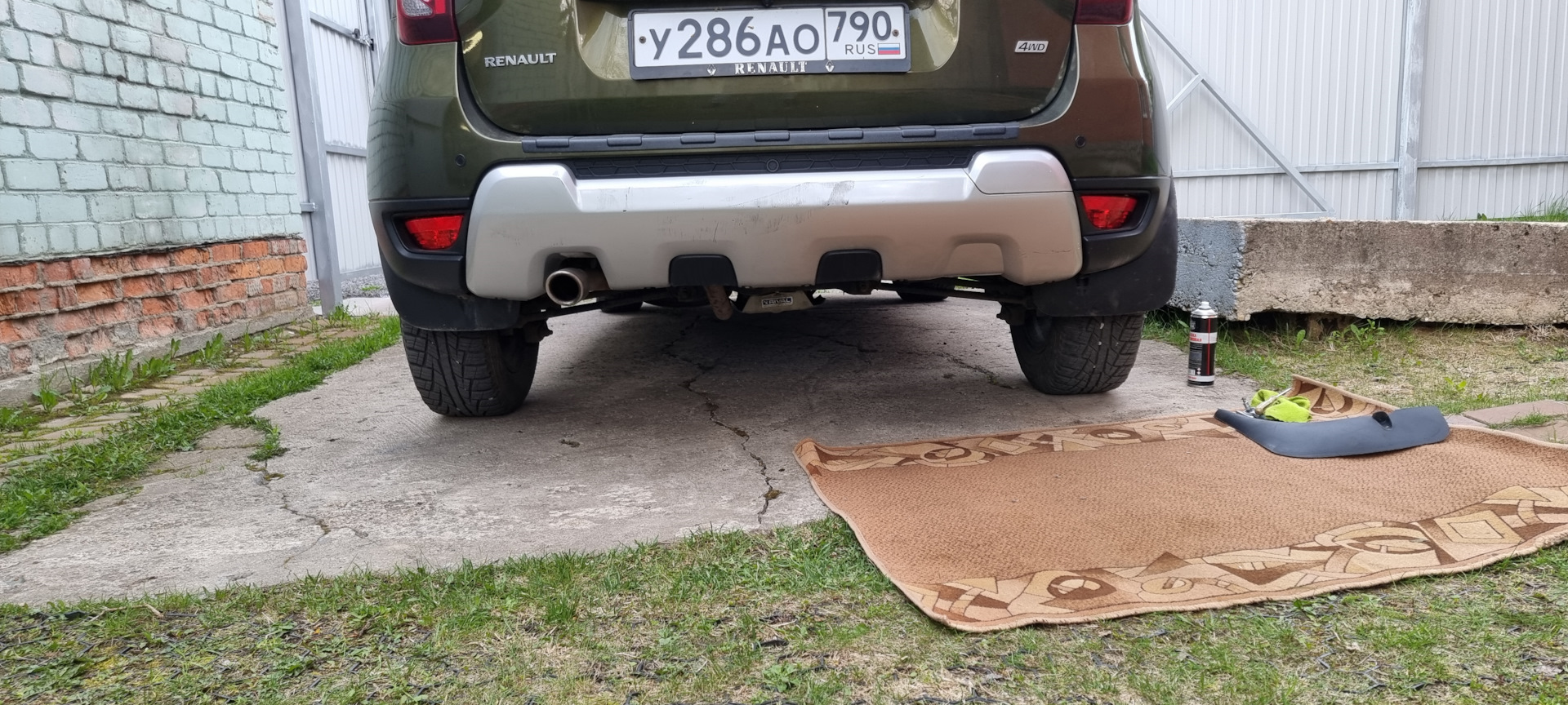 26 Увеличенные брызговики, задние для Рено Дастер — Renault Duster (1G ...