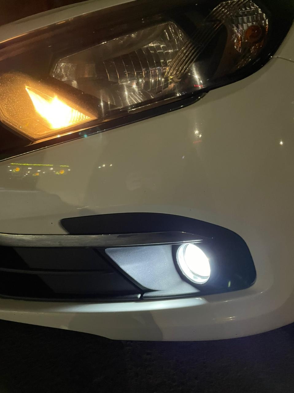 Установка Bi-led линз в противотуманные фары — Lada Гранта (2G) FL, 1,6 ...