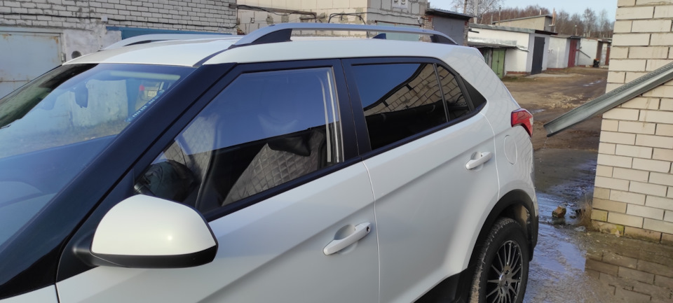 Монтаж рейлингов — Hyundai Creta (1G), 1,6 л, 2018 года | своими руками ...