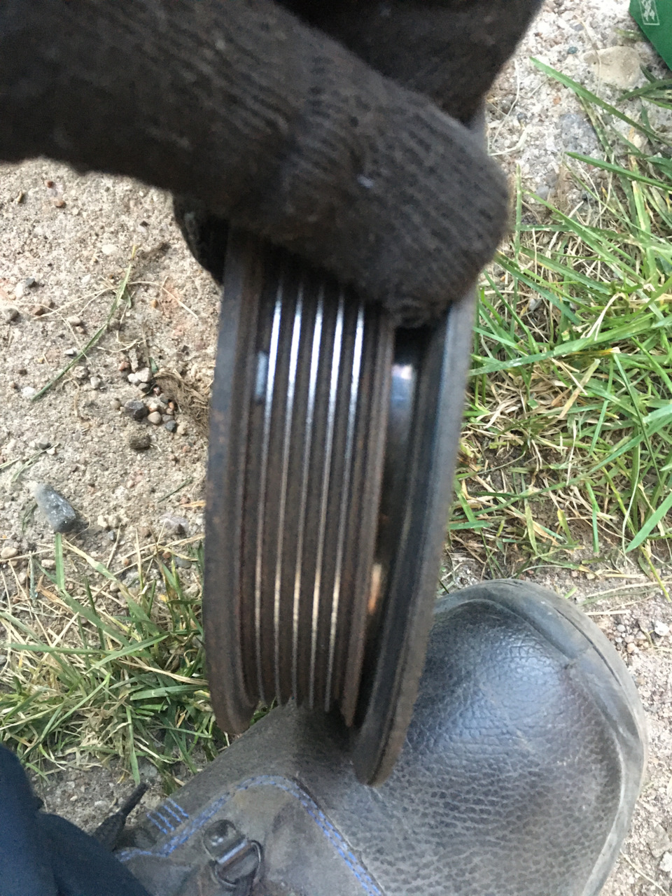 Шкив коленвала, обгонная муфта. — Opel Astra G, 2 л, 2001 года | своими ...