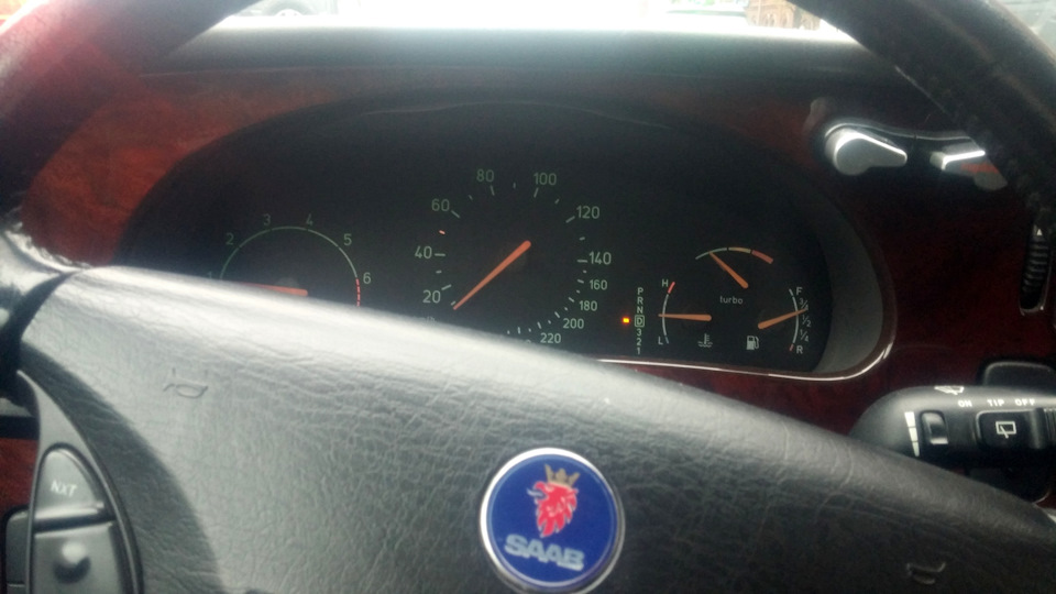 Изменения на лицо, после замены рычага. Колеса прямо — руль на 4 часа. — Saab 9-5 (1G)