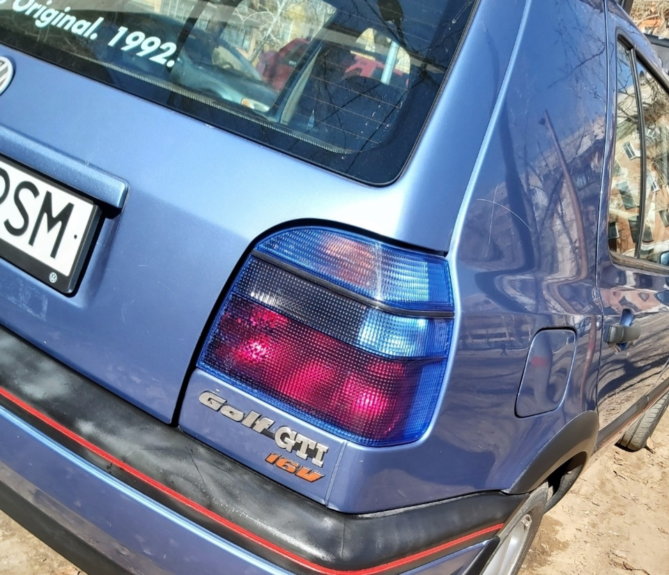 Color blue (синий иней) — Volkswagen Golf Mk3, 1,8 л, 1992 года |  аксессуары | DRIVE2