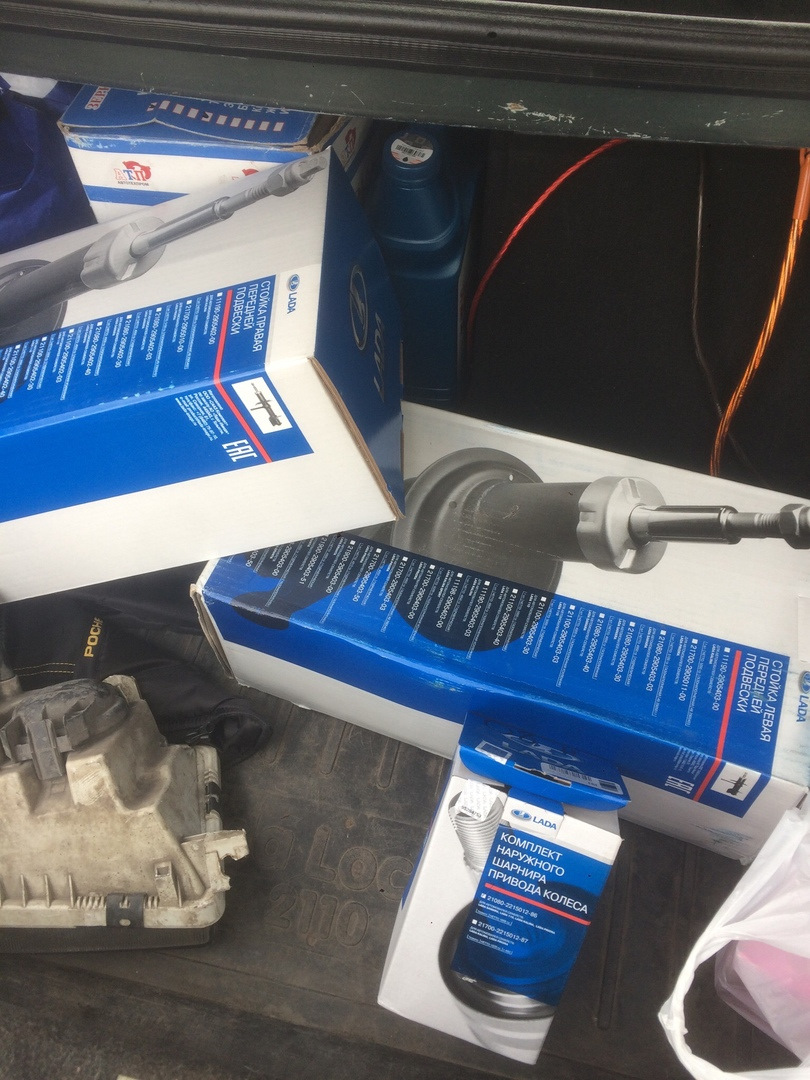 новые передние стойки и гранаты — Lada 21101, 1,6 л, 2007 года ...