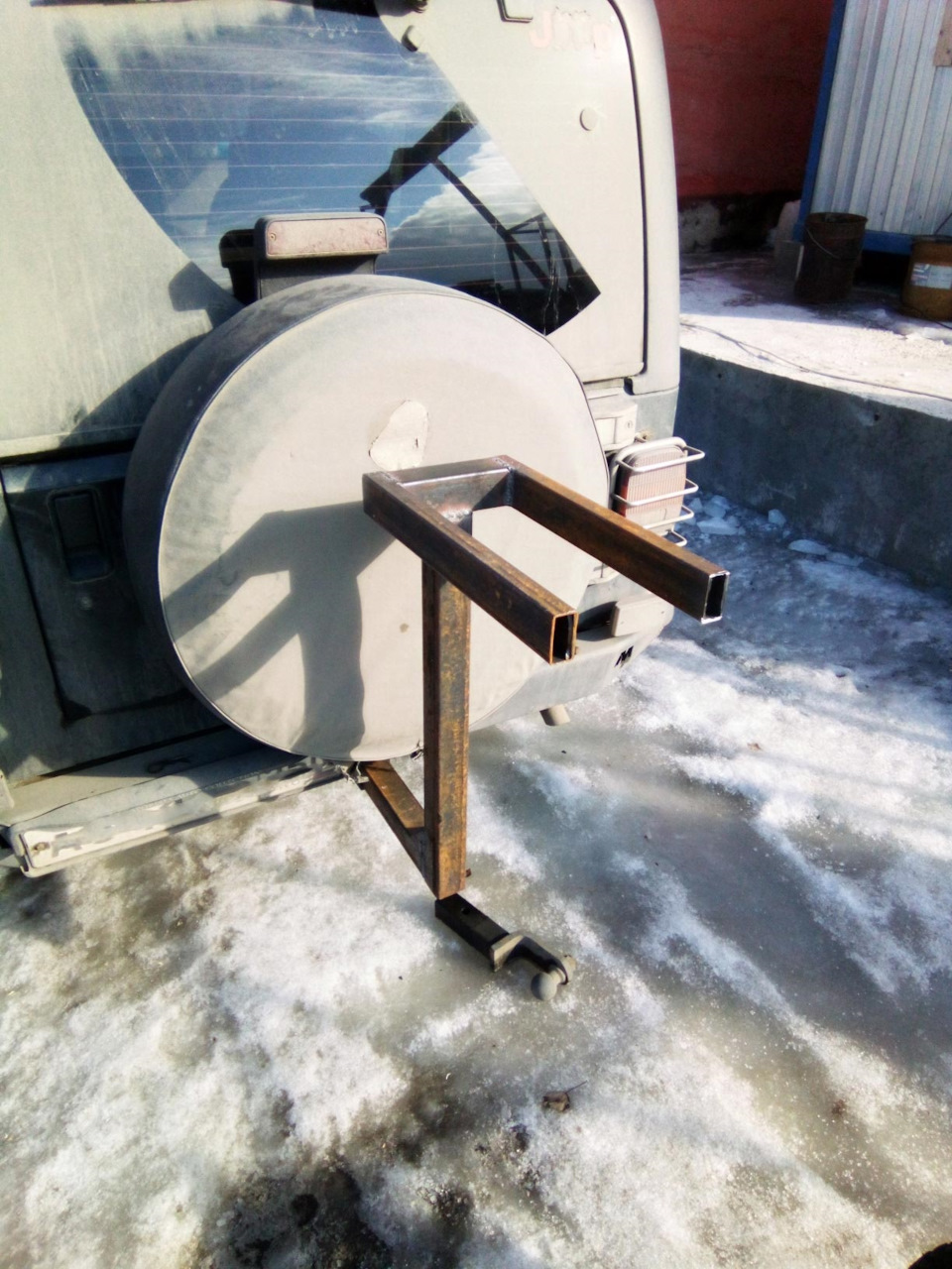 Колхозинг 80 уровня ч.2 (велобагажник) — Jeep Wrangler (TJ), 4 л, 1998 ...