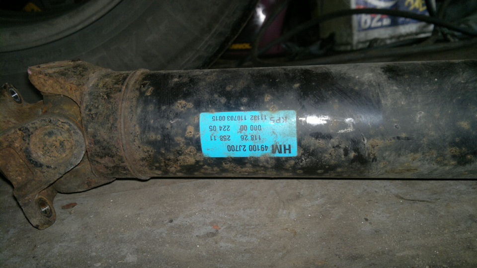 Артикул кардана — KIA Mohave (HM). Запчасти на фото: 491002J700, 0022405