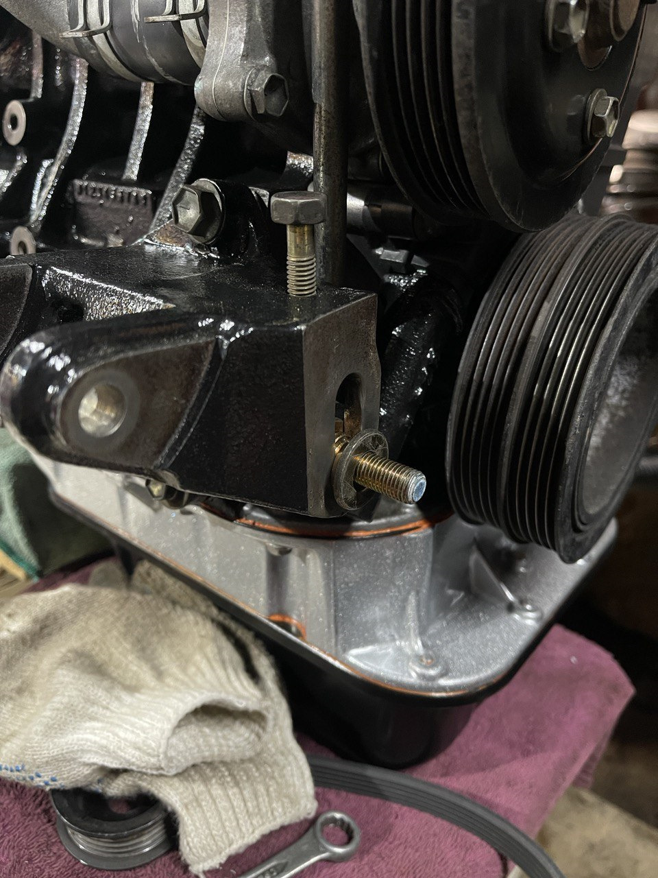 Установка генератора DENSO 12V 100A (27060-70490) в 4AGE Black Top ...