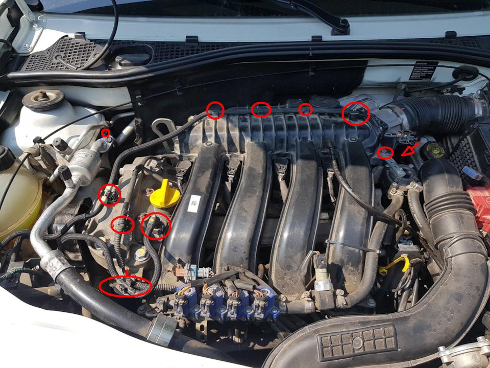 Замена ремня ГРМ, навесных механизмов на Дастере 2.0. — Renault Duster ...