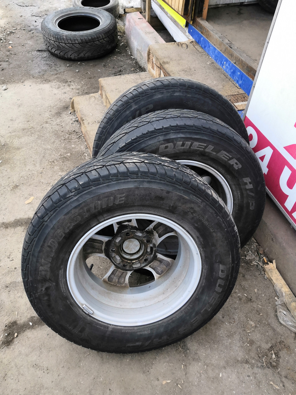 Старая bridgestone, долго по ходила — KIA Sorento (1G)