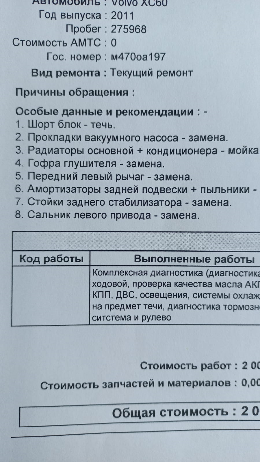 Вопрос конечно интересный… — Volvo XC60 (1G), 2,4 л, 2011 года | поломка |  DRIVE2