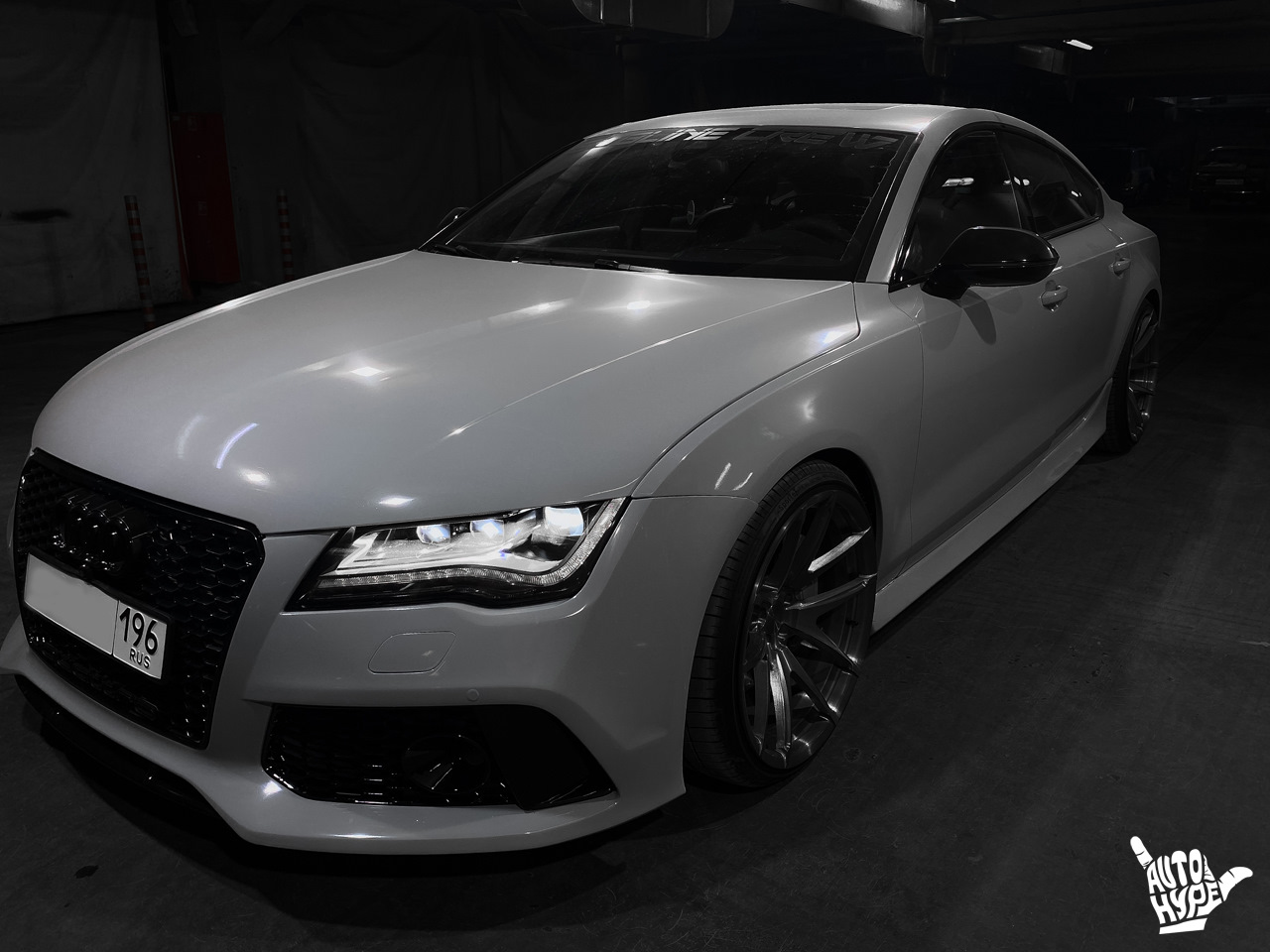 Audi A7. Перетяжка руля, установка подсветки — АвтоХайп Тюнинг Ателье ...