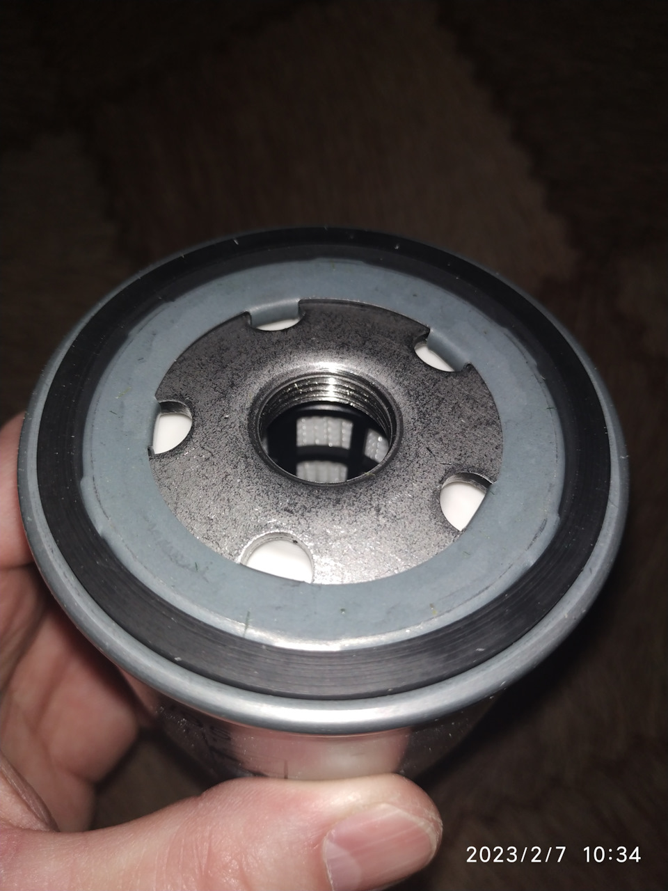 Белый фильтрующий элемент. — Volkswagen Polo Sedan