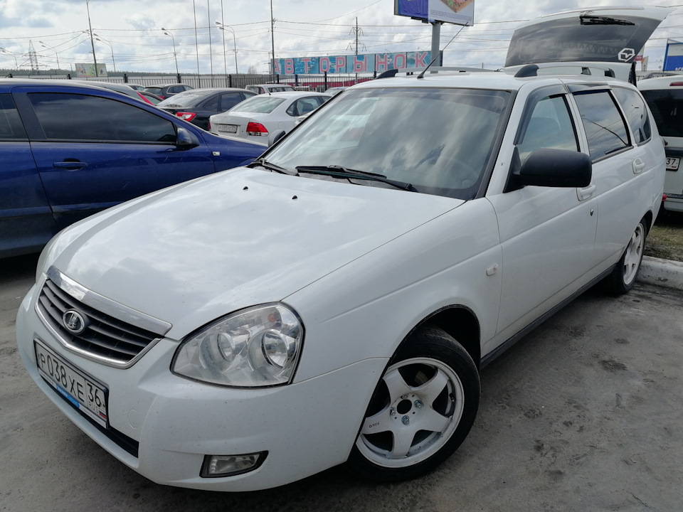 Накладки на зеркала в цвет — Lada Приора универсал, 1,6 л, 2013 года ...