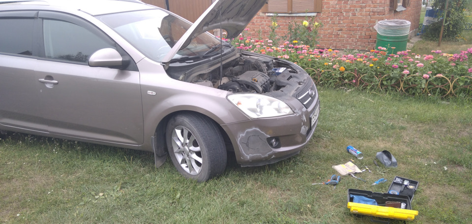 чистка дроссельной заслонки и подкрылков — KIA Ceed SW (1G), 1,6 л ...