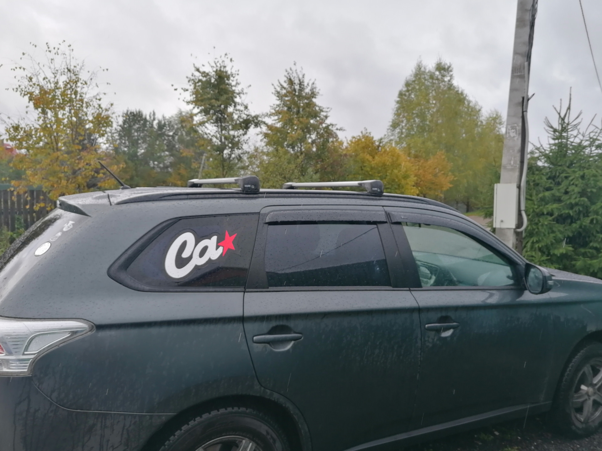 Багажник на крышу от фирмы Lux — Mitsubishi Outlander (3G), 2 л, 2013 ...