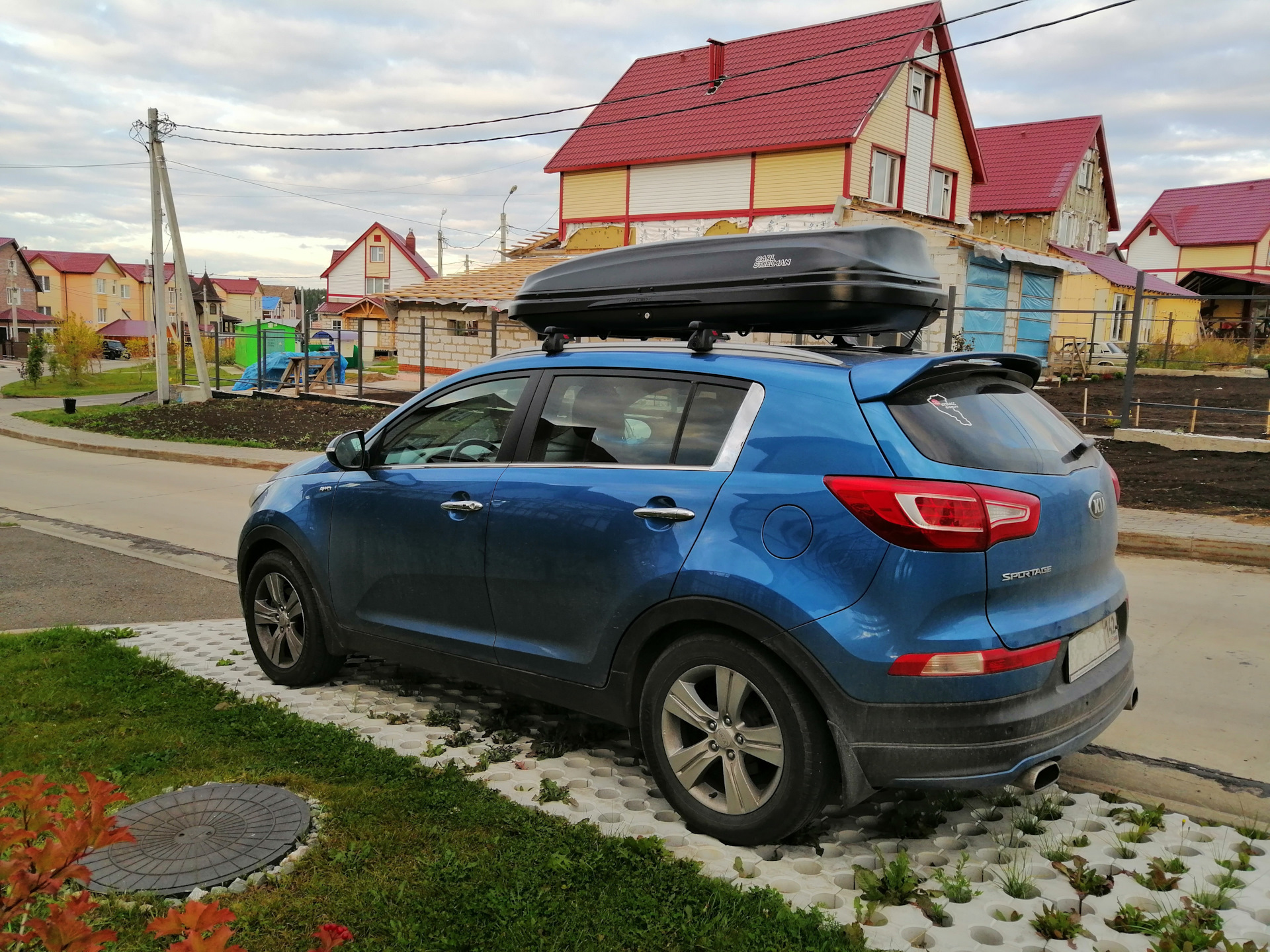 Покупка автобокса CARL STEELMAN серия Classic — KIA Sportage (3G), 2 л,  2012 года | аксессуары | DRIVE2