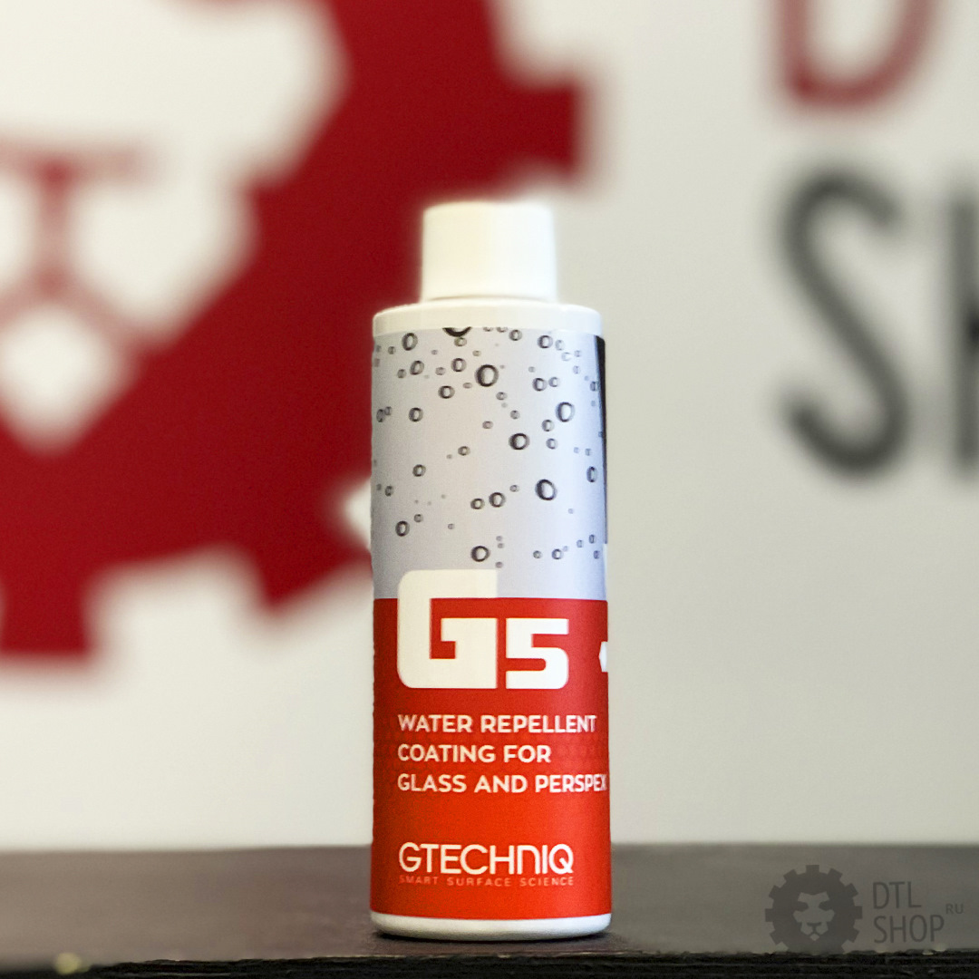 G5 Water Repellent Coating for Glass and Perspex