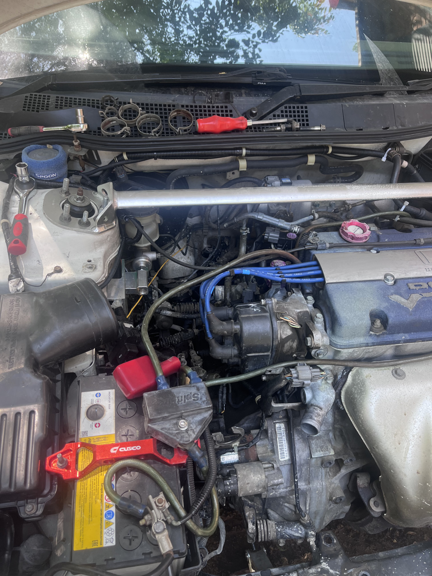 Замена подушек и шлангов охлаждения. — Honda Torneo, 2 л, 1999 года ...