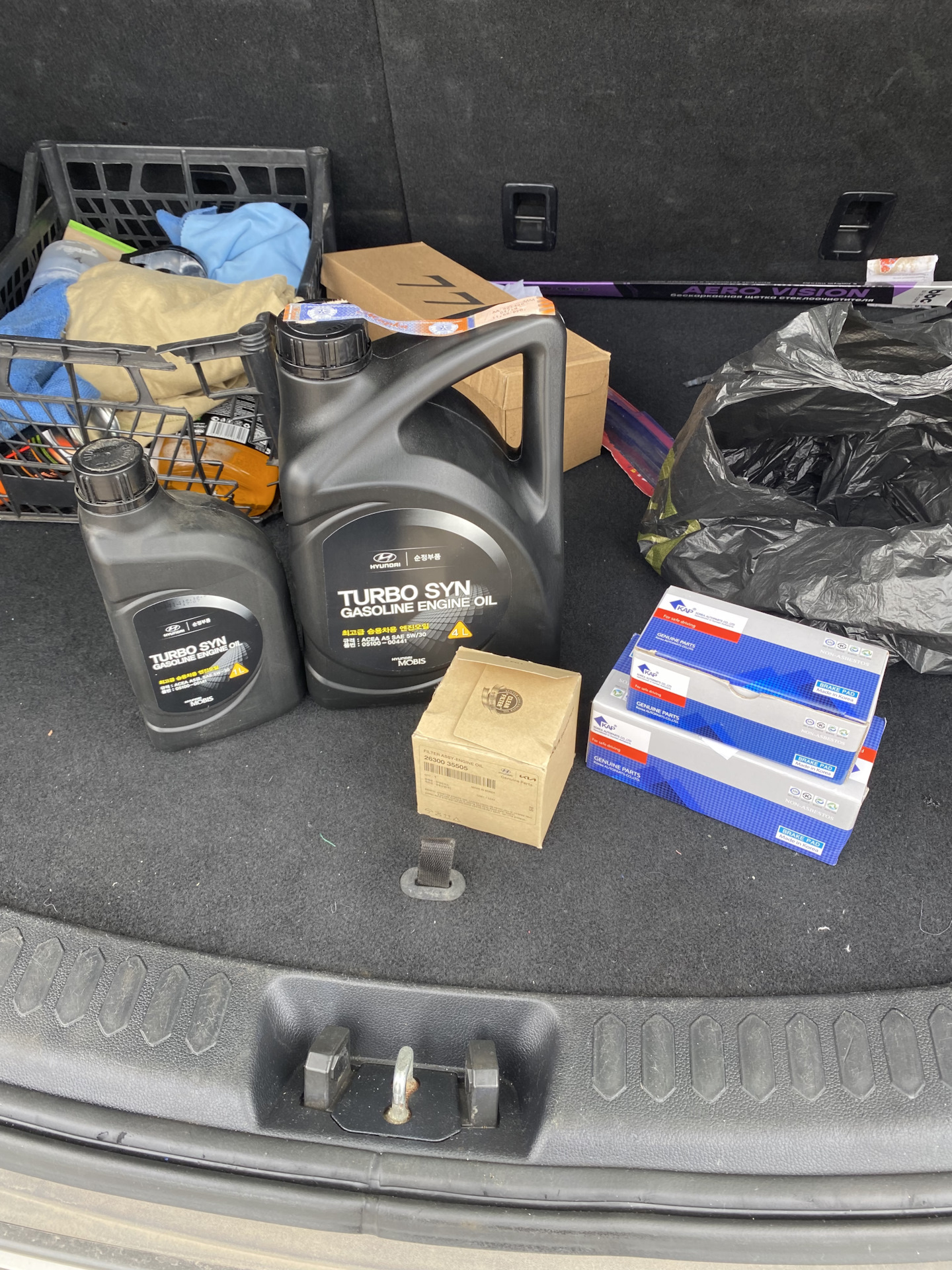 Замена масла и колодок после покупки — KIA Sportage (3G), 2,4 л, 2015 ...