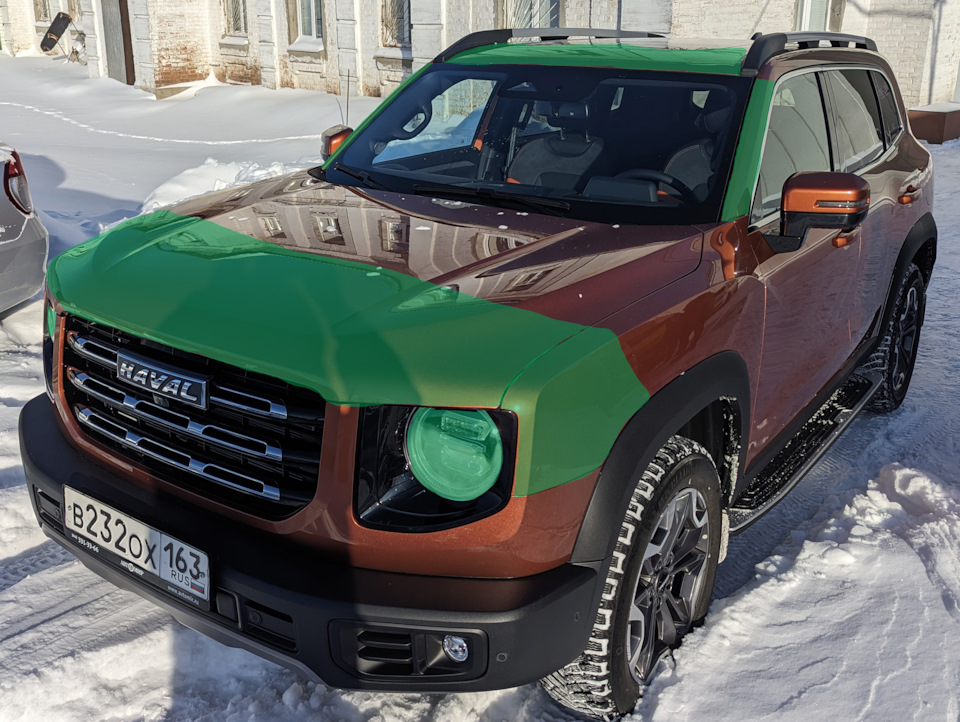 Первоначальный план: частичное нанесение антигравийной пленки для Haval Dargo — Haval Dargo