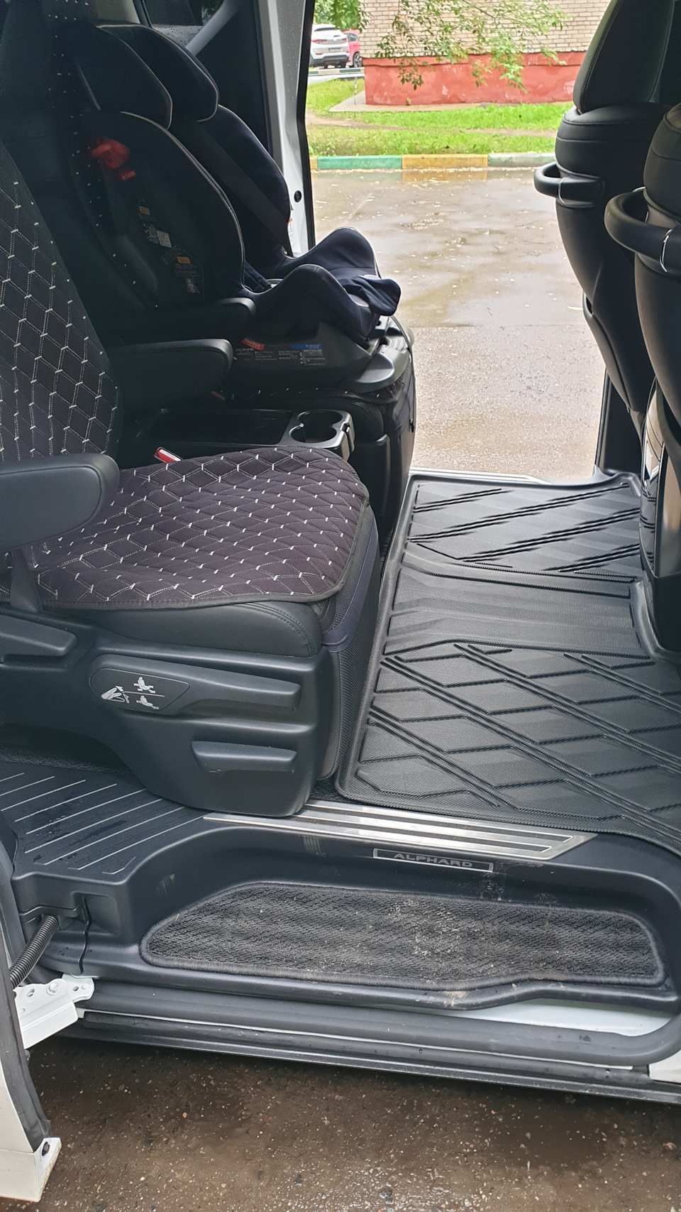Льняные накидки на сиденья. — Toyota Alphard (3G), 2,5 л, 2020 года ...
