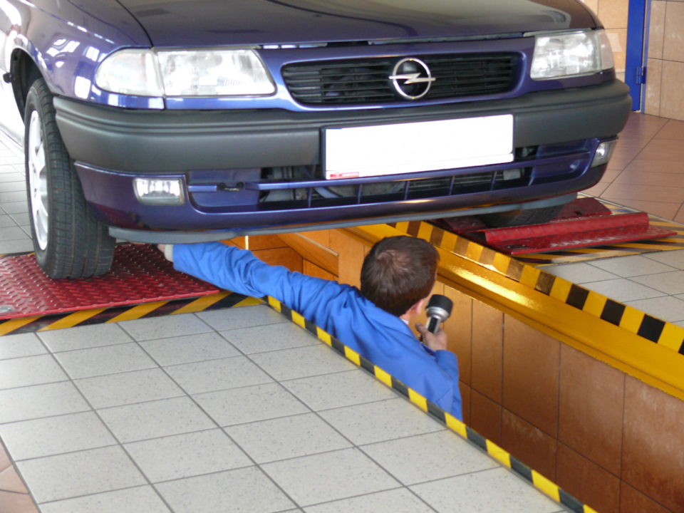 Люфт переднего ступичного подшипника на стенде диагностики подвески ...