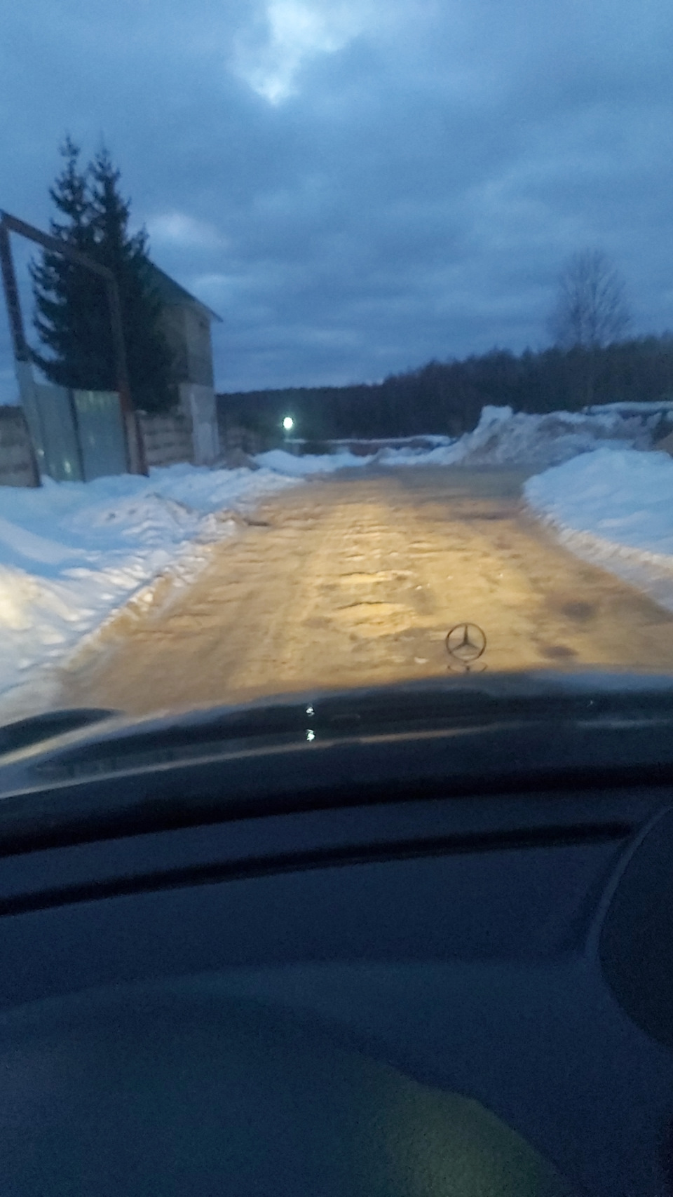 Едем рано утром в гараж — Mercedes-Benz C-Class (W203)