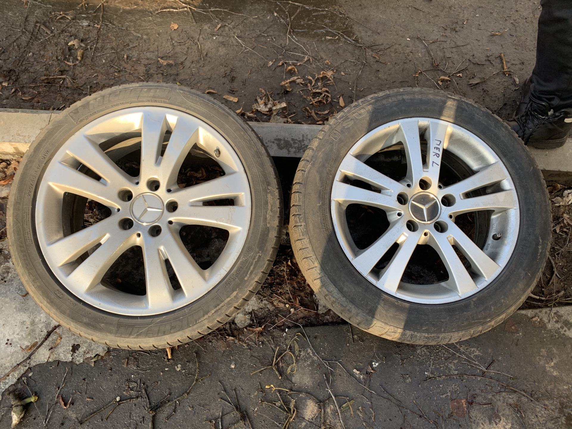 С R16 на R17! — Mercedes-Benz C-Class (W203), 2,2 л, 2004 года ...