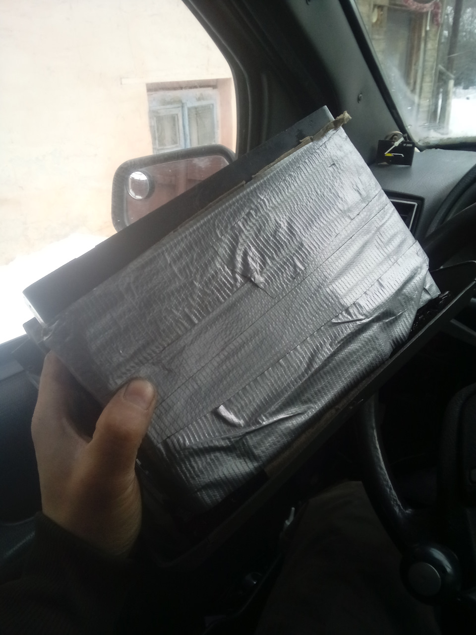 Конструкция в сборе. Всё в армированом скотче. — Lada 2120 Надежда