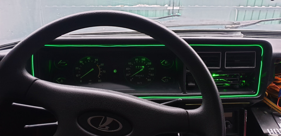 Амбиентная подсветка приборной панели — Lada 2107, 1,6 л, 2002 года ...