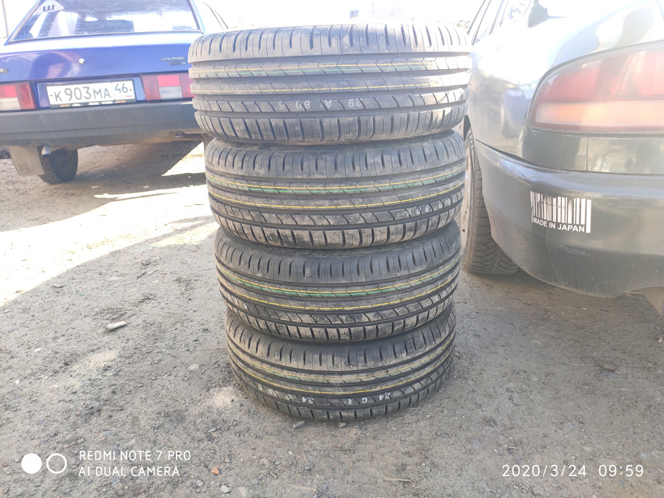 Шины лето 205/55 R16 91V KUMHO ECSTA HS51 — Mitsubishi Galant (7G), 2 л ...