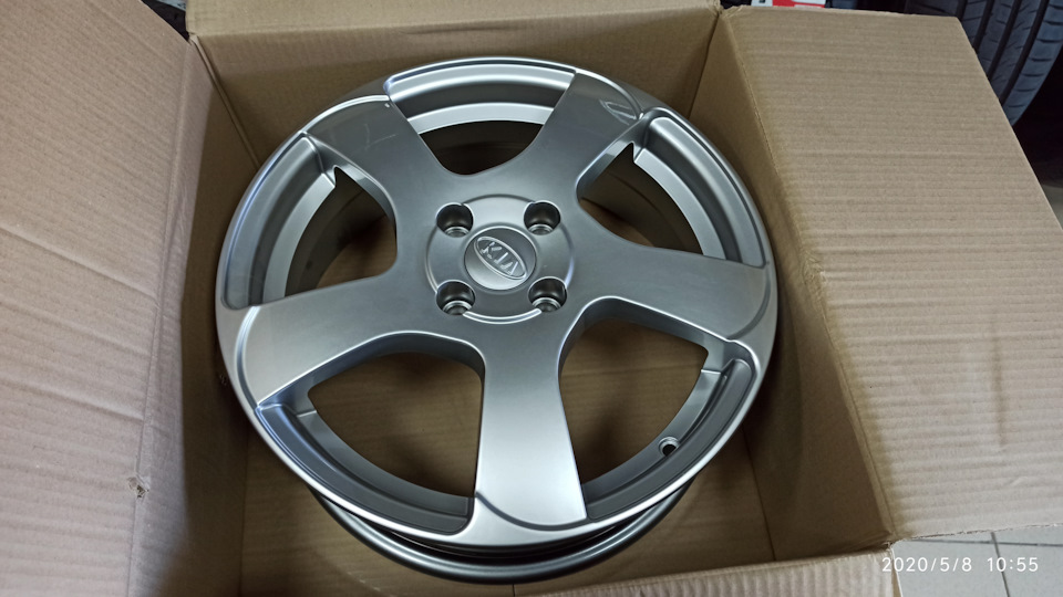 Новые колесные диски R16, переобувка в лето — KIA Rio (3G), 1,6 л, 2014 ...