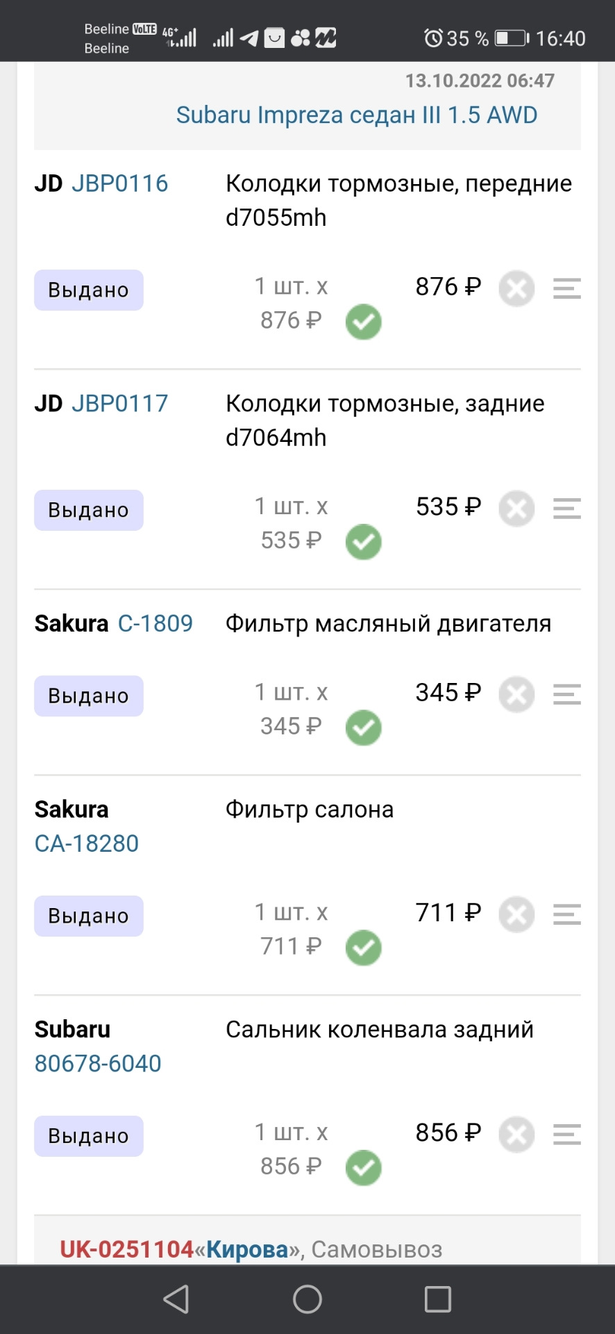 D7055MH Колодки тормозные дисковые KASHIYAMA | Запчасти на DRIVE2