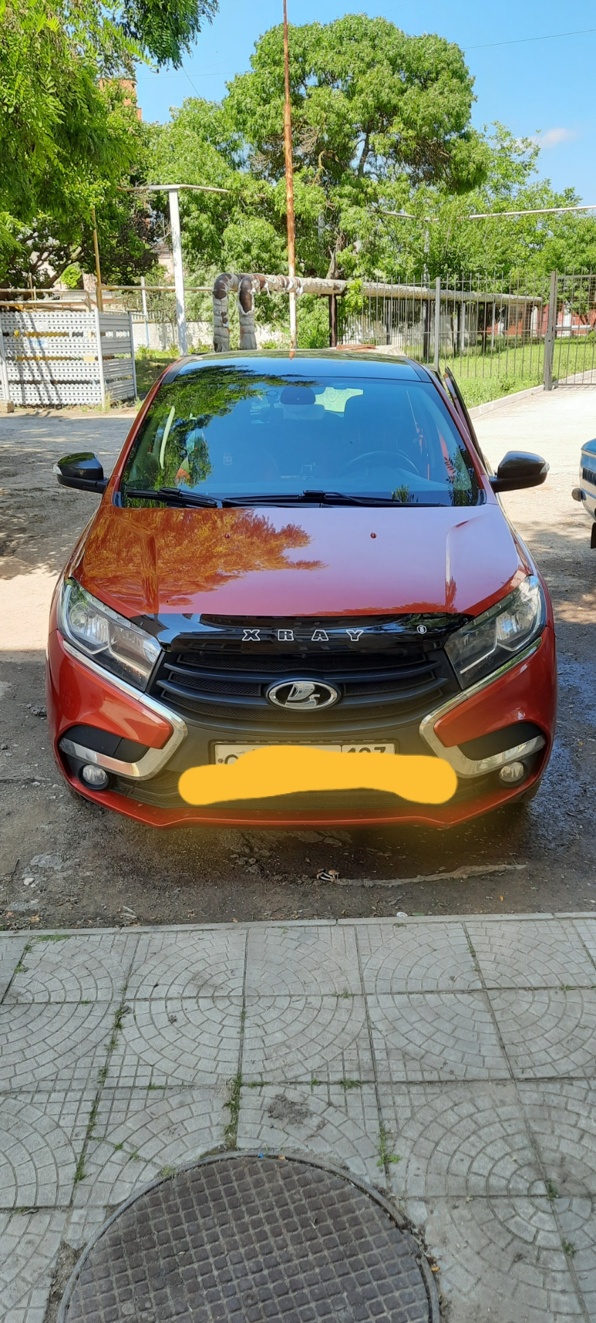 Дефлектор капота — Lada XRAY, 1,6 л, 2016 года | тюнинг | DRIVE2