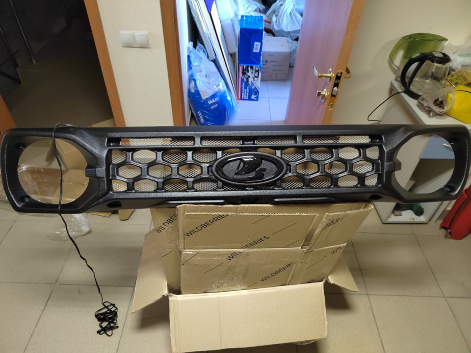 Решетка \"Титан\", задний бампер на пикап и покраска. — Lada 2329, 1,7 л ...