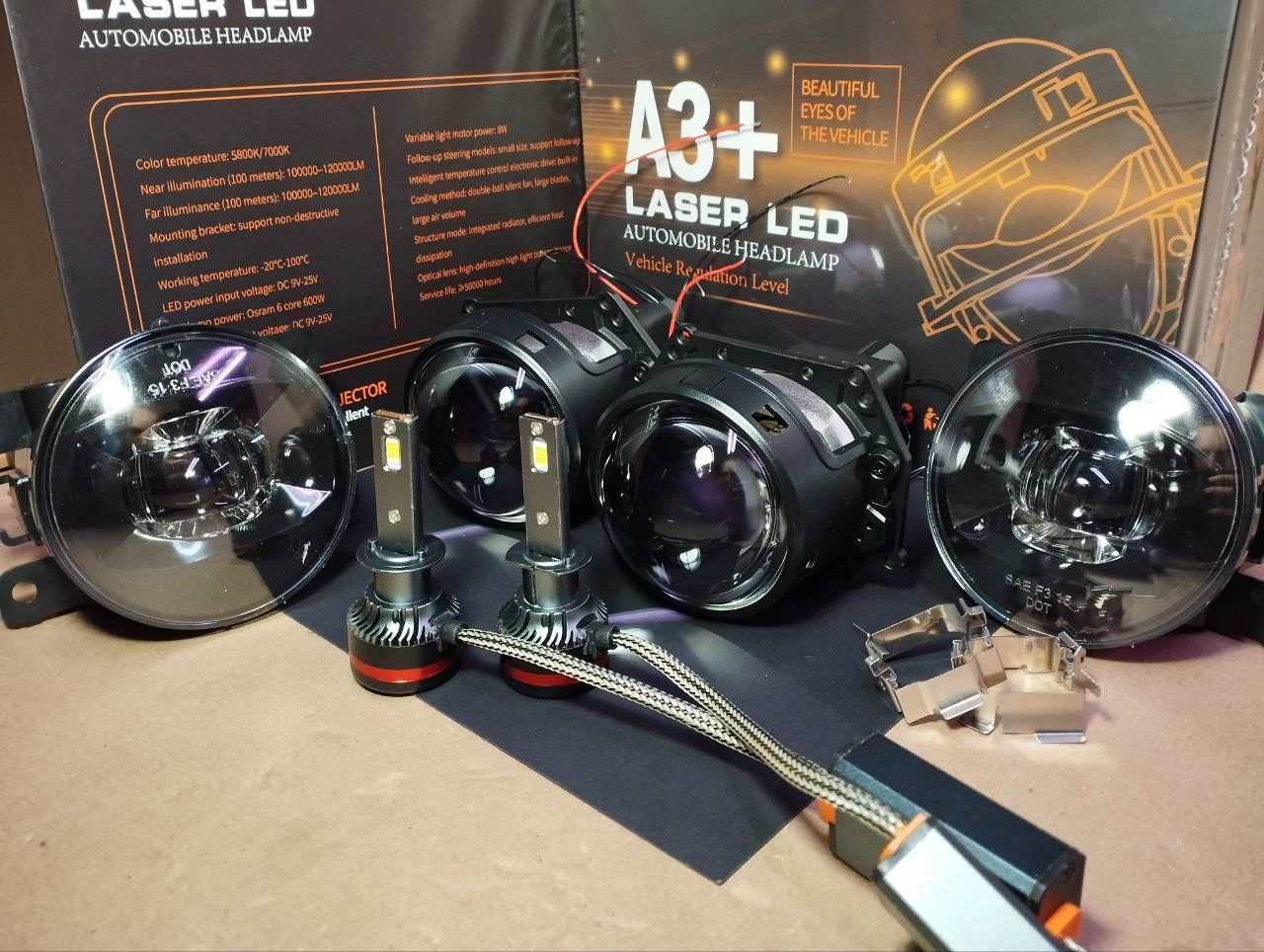 LED противотуманные фары Форд Фокус 3 — Ford Focus Wagon III, 1,6 л ...